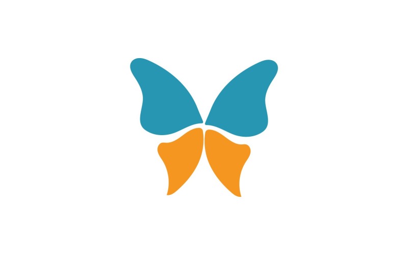 Elementi di logo a farfalla Vector Eps V14