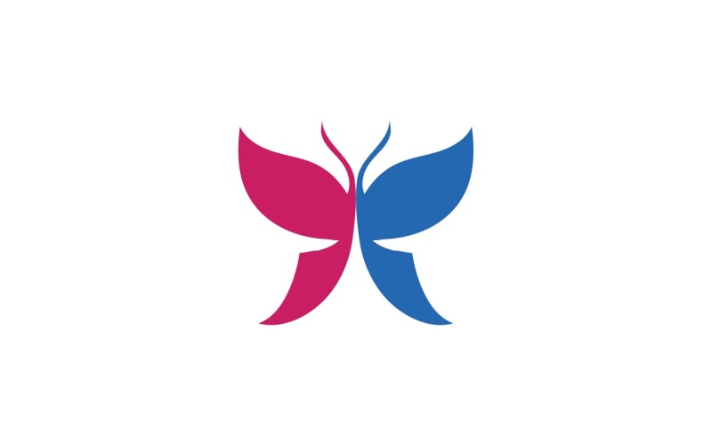 Elementi di logo a farfalla Vector Eps V18