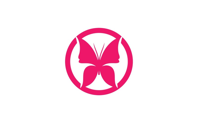 Elementi di logo a farfalla Vector Eps V19