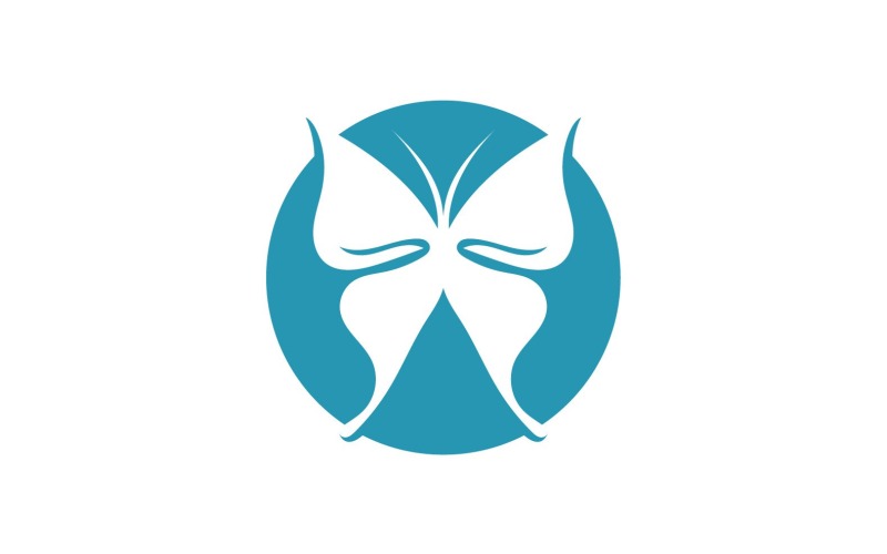 Elementi di logo a farfalla Vector Eps V36