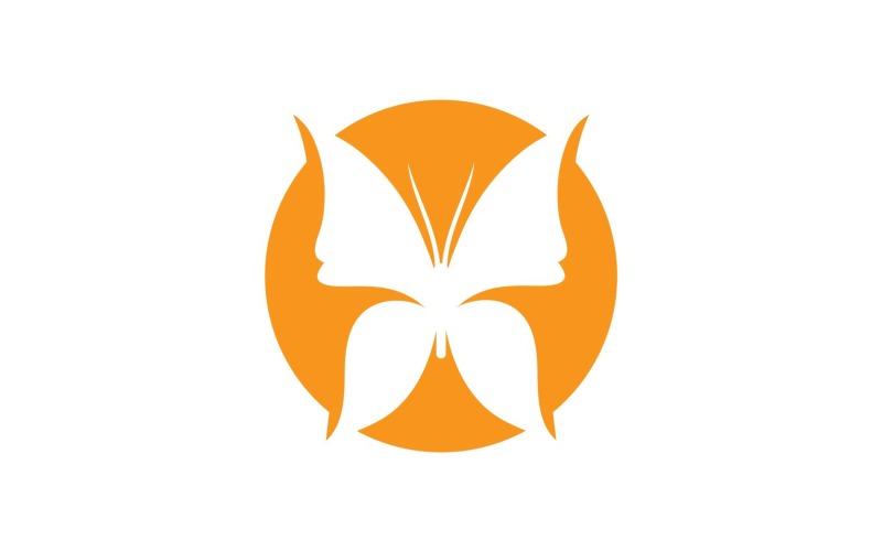 Elementi di logo a farfalla Vector Eps V41