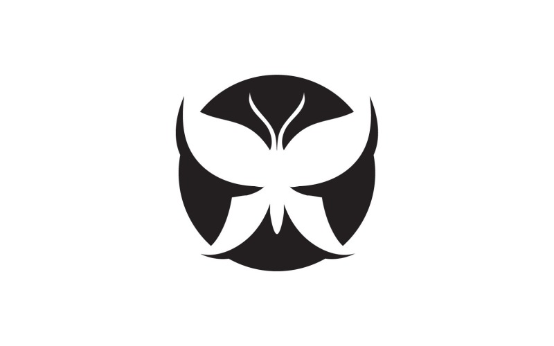 Elementi di logo a farfalla Vector Eps V45