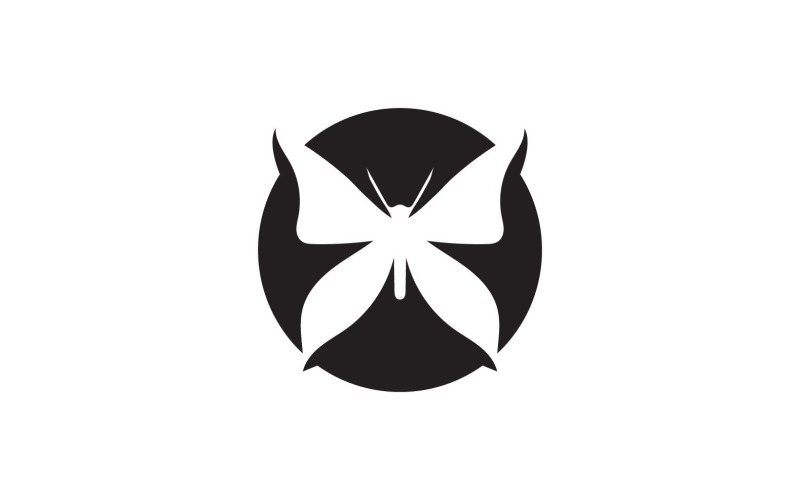Elementi di logo a farfalla Vector Eps V49