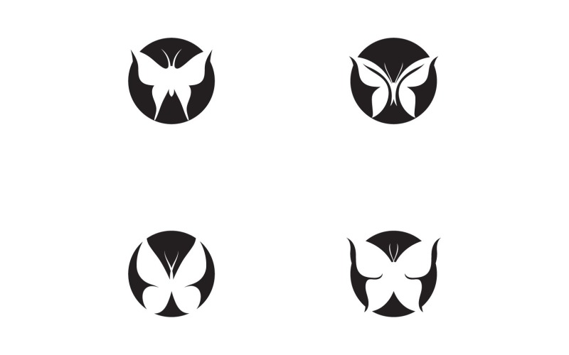 Elementi di logo a farfalla Vector Eps V51