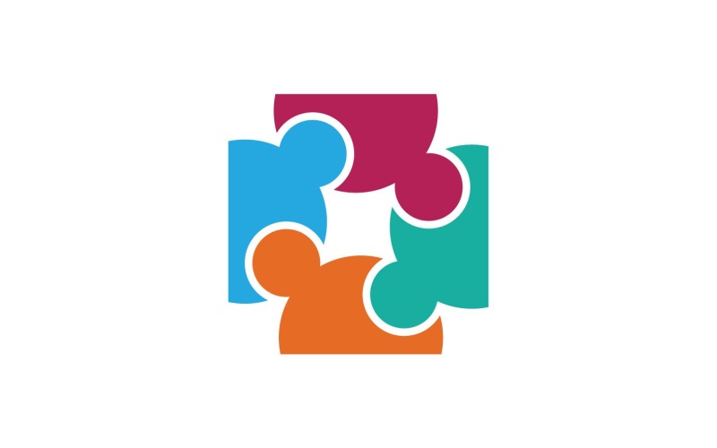 Elementos del logotipo de la comunidad de personas del grupo V10