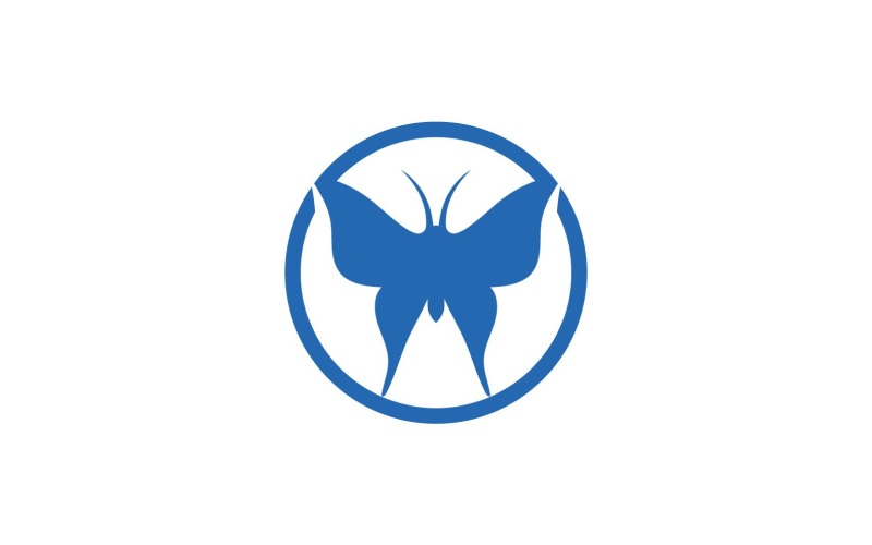 Elementos del logotipo de mariposa Vector Eps V20