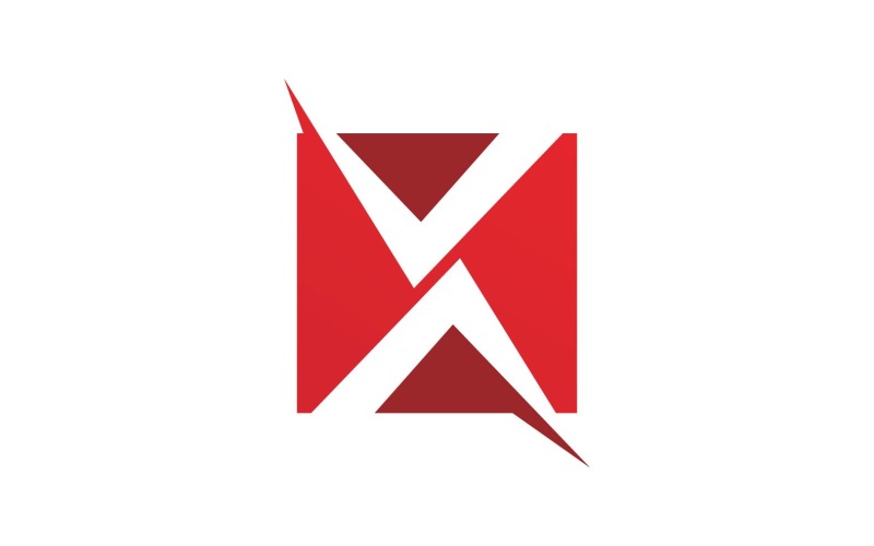 Элементы бизнес-логотипа X Letter V11