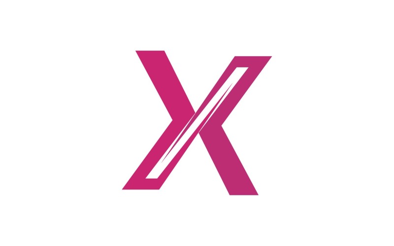 Элементы бизнес-логотипа X Letter V3