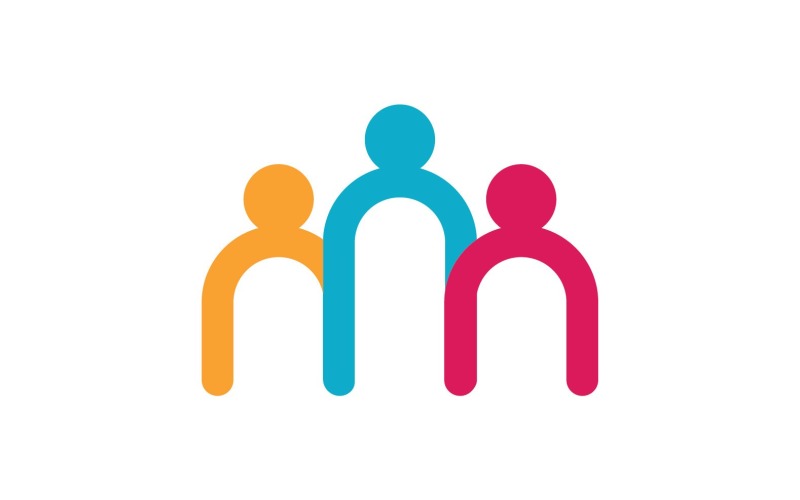 Gruppen-Menschen-Community-Logo-Elemente V13
