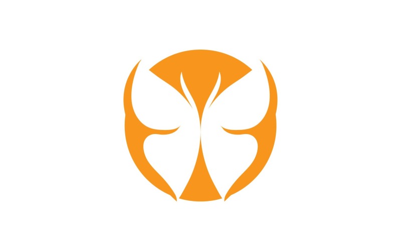 Kelebek Logo Öğeleri Vektör Eps V30