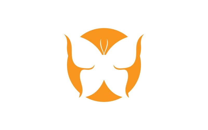 Motyl Logo Elementy Wektor Eps V48