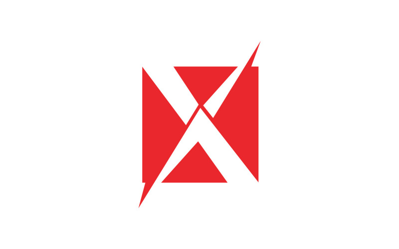 X brief bedrijfslogo elementen Vector V18