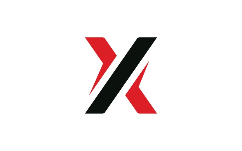 X brief bedrijfslogo elementen Vector V6