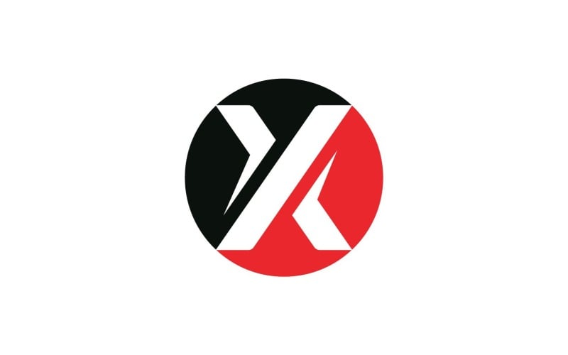 X Letter Business Logo Elements Vector V15