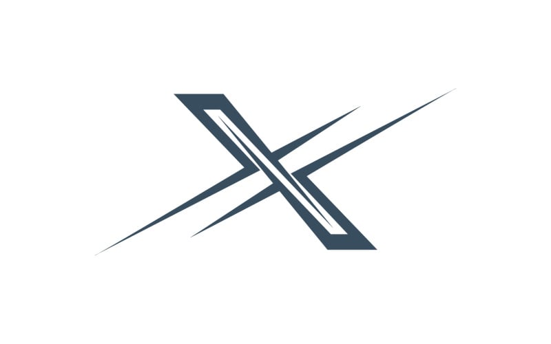 X Letter Business Logo Elements Vector V20