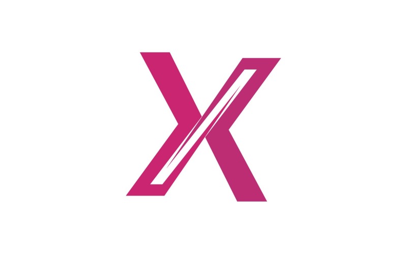 X Letter Business Logo Elements Vector V3