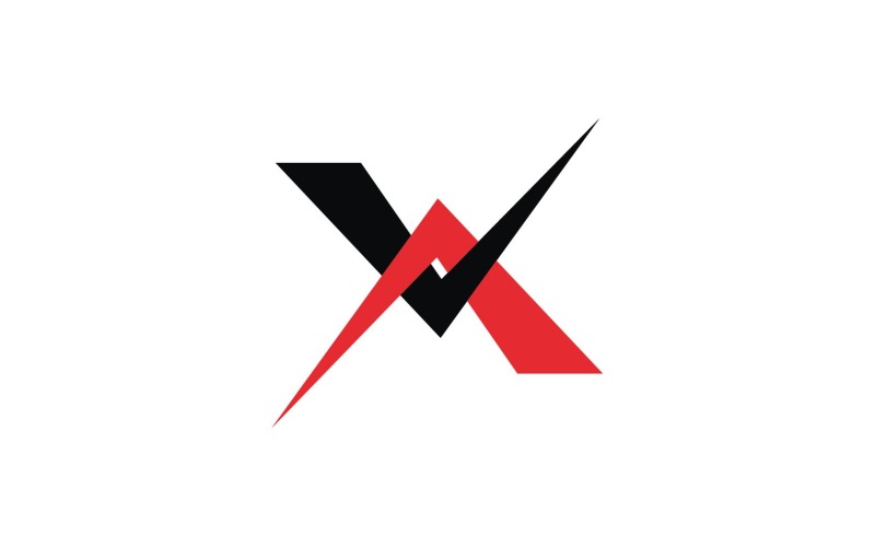 X Letter Business Logo Elements Vector  V4