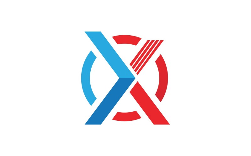 X Lettera Business Logo Elements Vector V10