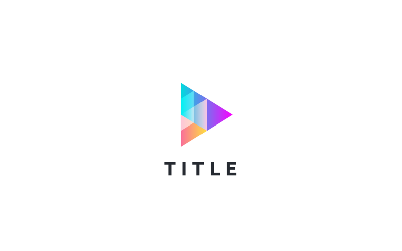 当代 Angular Play 视频电影制作标志