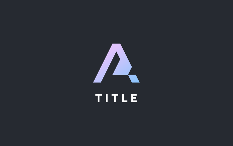 Logo contemporaneo angolare A Pastel Shade Tech