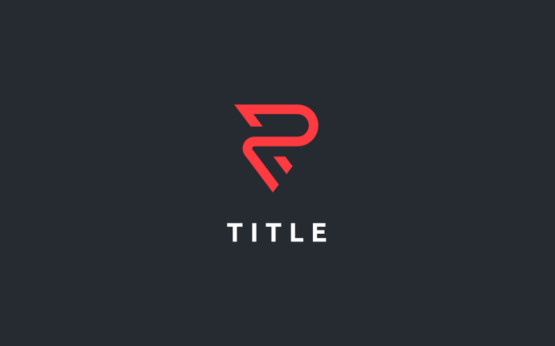 Logo contemporaneo angolare R Sport Dynamic Racing