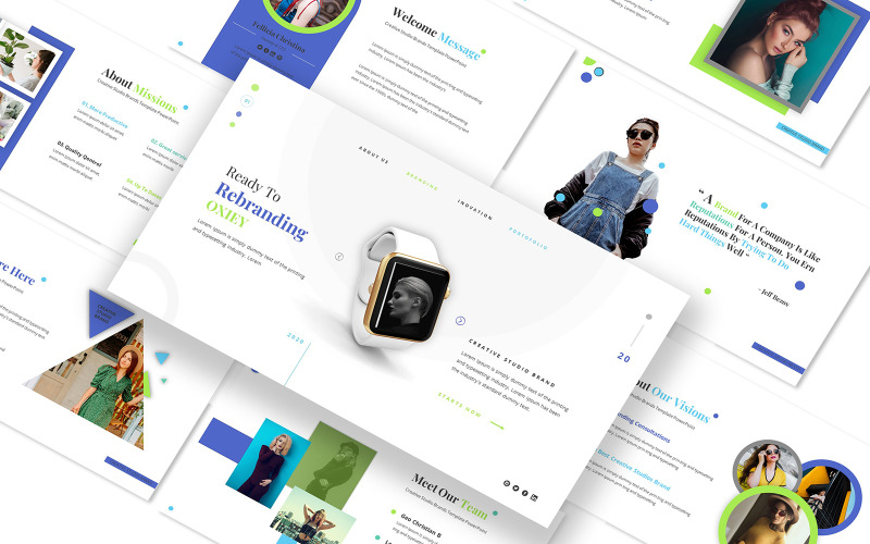 品牌重塑 Oxiey 主题演讲模板