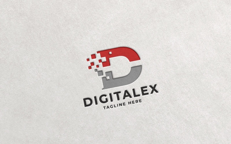 Профессиональный логотип Digitalex Letter D