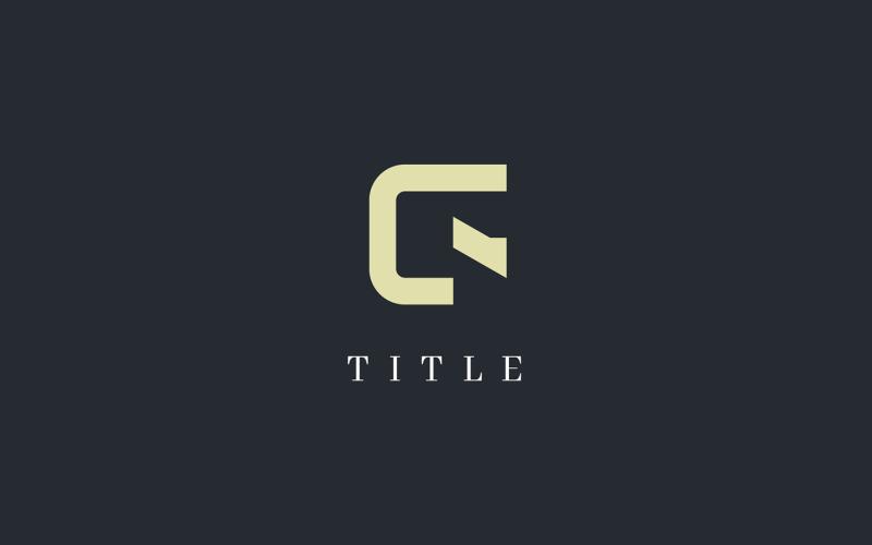 Luxury Angular G Interior House Architecture Construction Logo