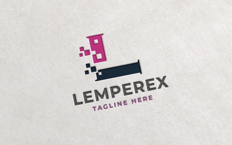 专业字母 L Lemperex 徽标