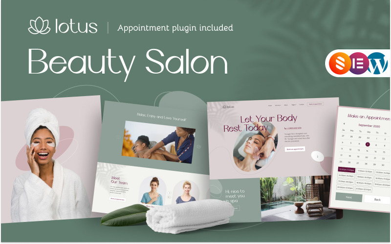 Tema de WordPress para salón de belleza - Lotus