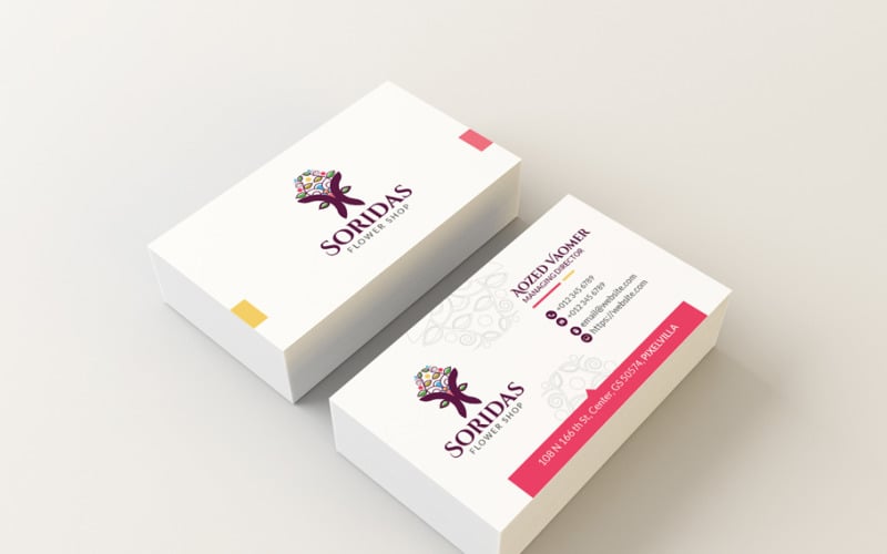 Flower Business Card Template