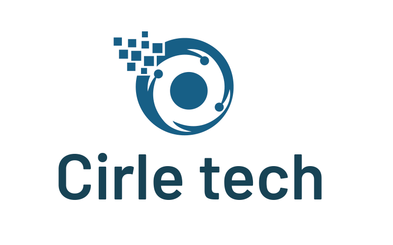 Logo astratto del cerchio di tecnologia