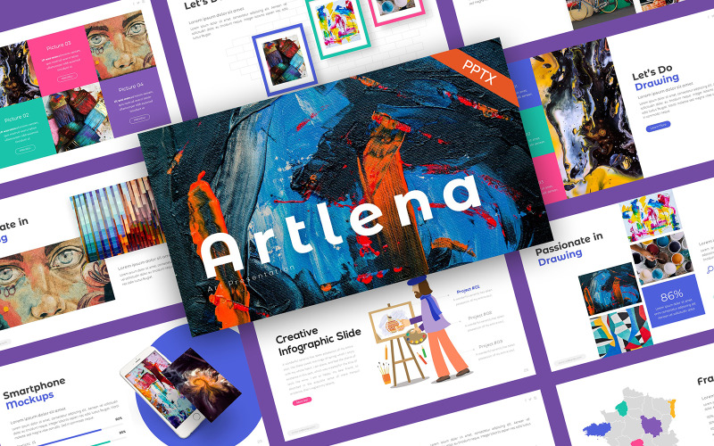 Artlena Art Creative PowerPoint Template