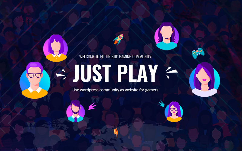 PLAY — Тема WordPress игрового сообщества