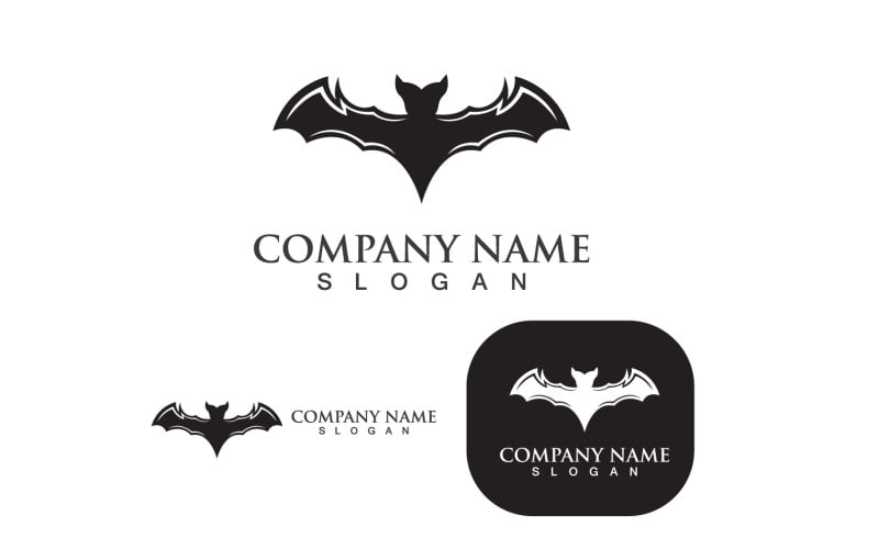 Bat Logo Vector Icon Template Illustration Design V1