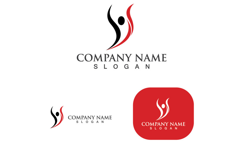 Healthy Life People Logo And Symbol Vector V8