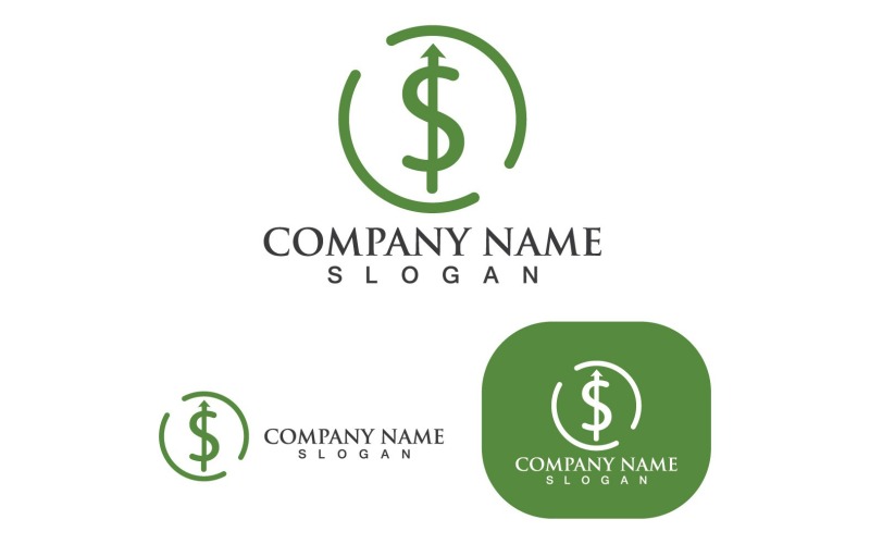 Vector One Dollar  Money logo, Logo set, Business card logo