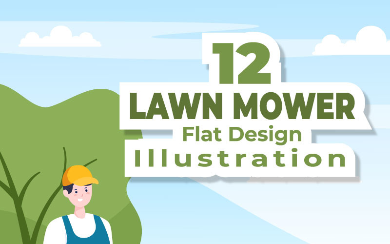 12 Ilustrace sekačky na trávu