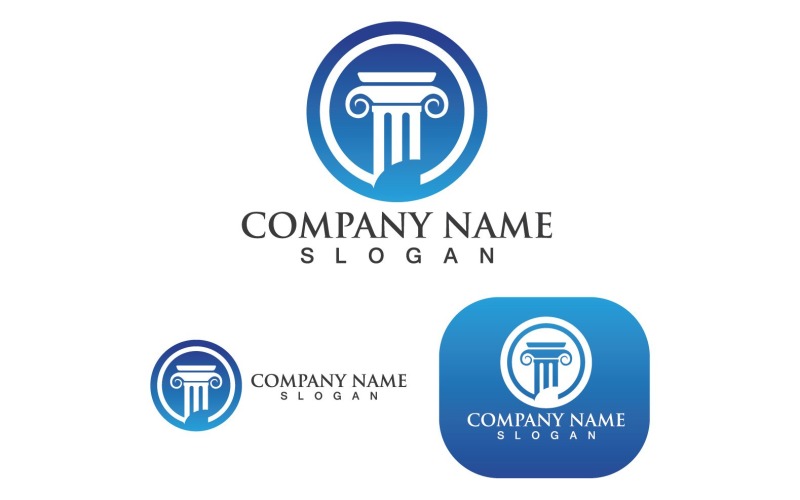 Pilier Logo Et Symbole Vecteur V3