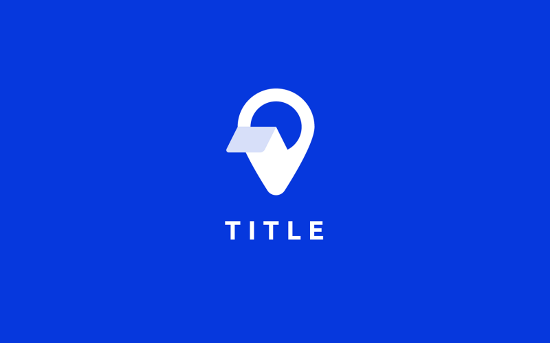 Minimal Diverse Map Pin Roof Place Logo