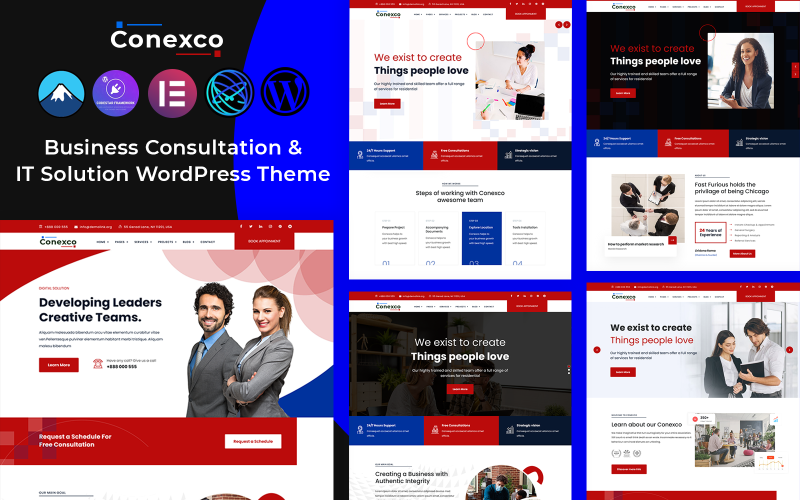 Conexco — тема WordPress для бизнес-консультаций и ИТ