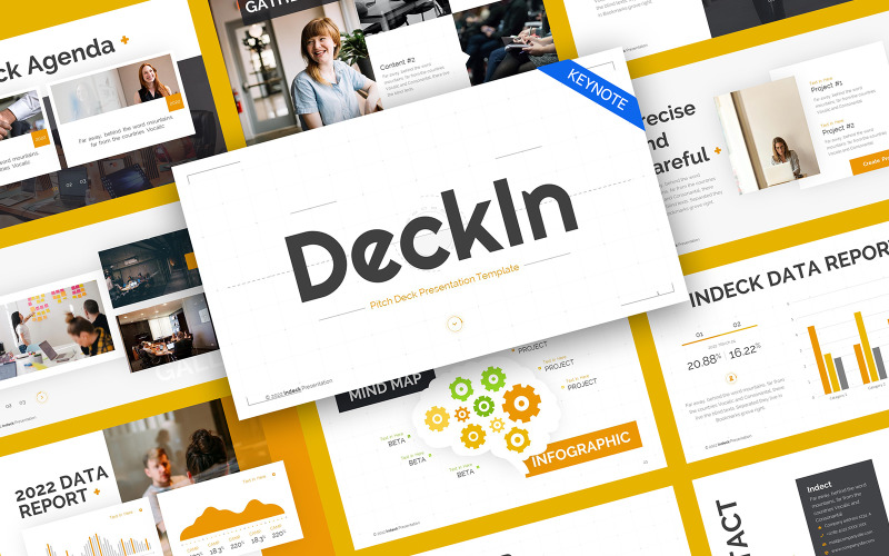 DeckIn Pitch Deck Keynote Template