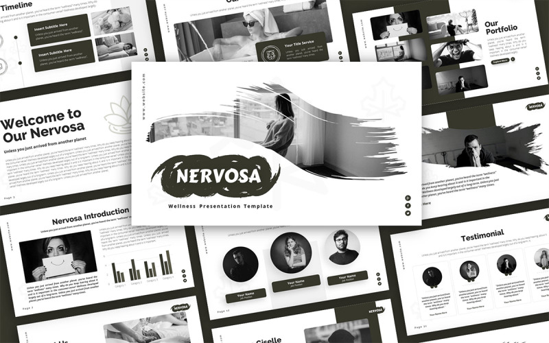 Nervosa Wellness Multipurpose PowerPoint-presentationsmall