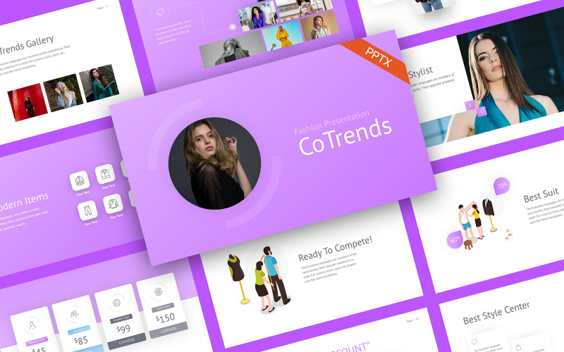 CoTrends Fashion Creative PowerPoint Template