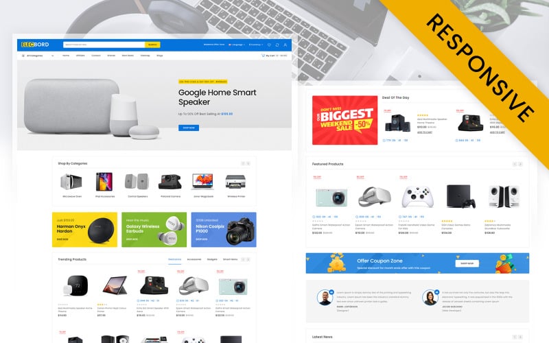 Elecbord - Tema responsivo OpenCart para superloja eletrônica