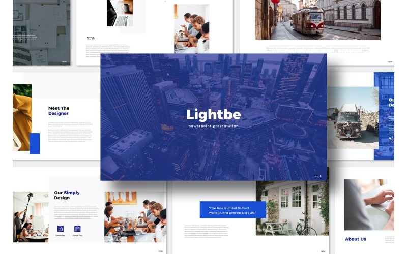 Modello di presentazione PowerPoint Lightbe