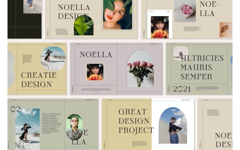 Noella PowerPoint-Präsentationsvorlage