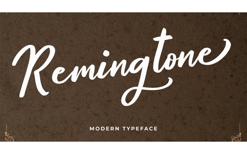 Remingtone Beautiful Calligraphy Font - Remingtone Beautiful Calligraphy Font