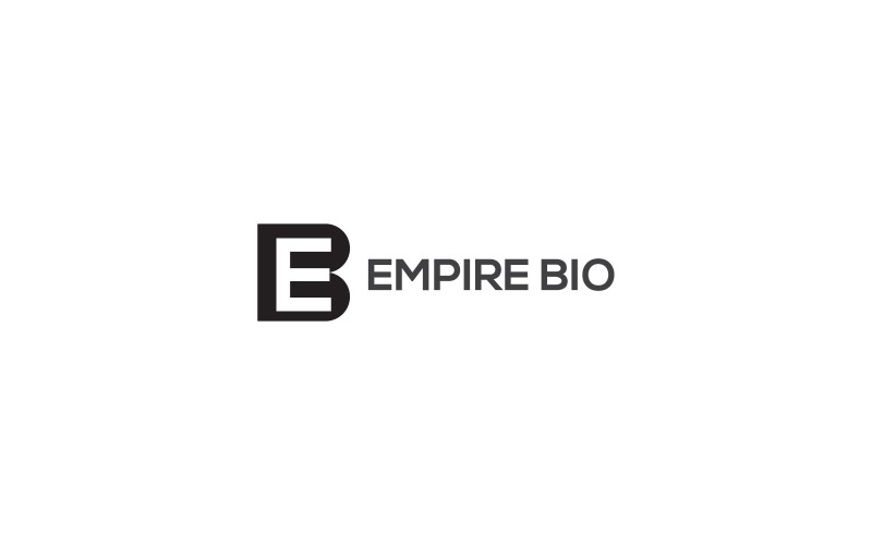 EB brev logotyp designmall