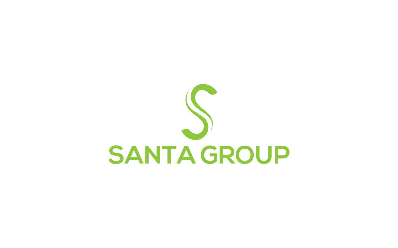 Ontwerpsjabloon voor brieflogo van Santa Group S